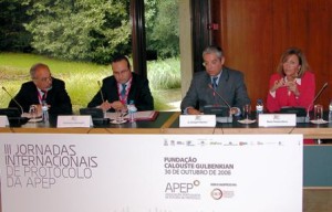 O primeiro painel das III Jornadas Internacionais de Protocolo 